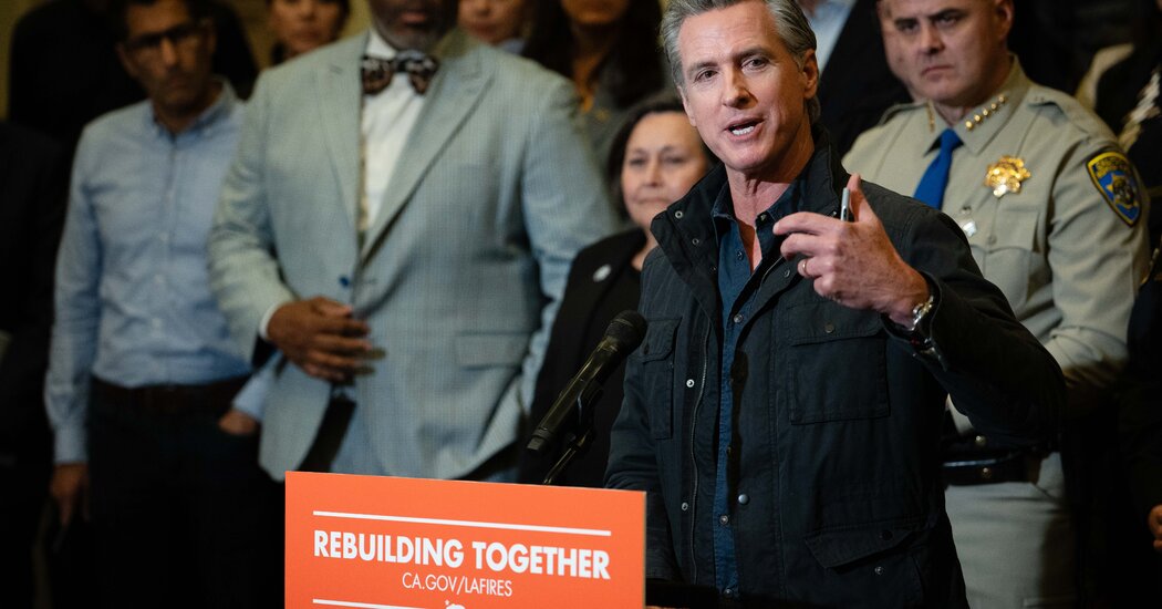 From Fires to Mudslides, Catastrophe Has Defined Newsom’s Tenure