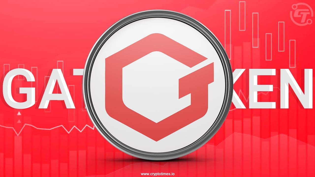 GateToken (GT) illustration with Gate.io logo and blockchain graphics.