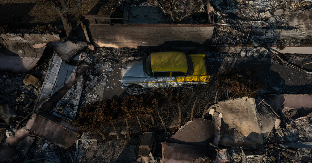 In Car-Loving L.A. After the Wildfires, the Charred Remains of Vehicles Cut Deep