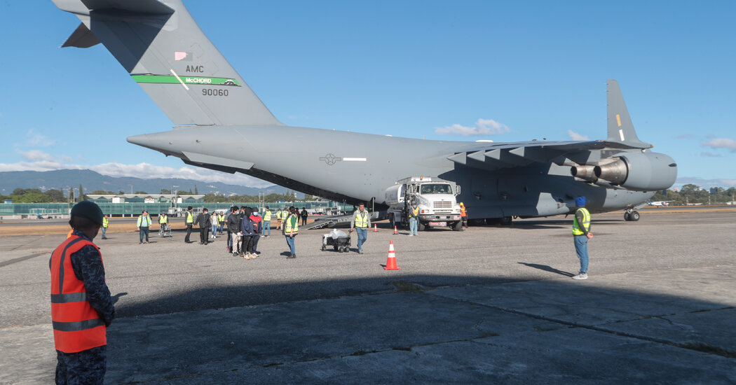 U.S. Military Planes Carrying Migrants Land in Guatemala