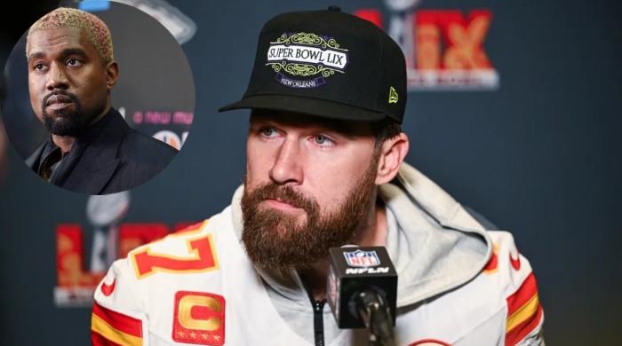 Travis Kelce throws shade at Kanye West with two-word response